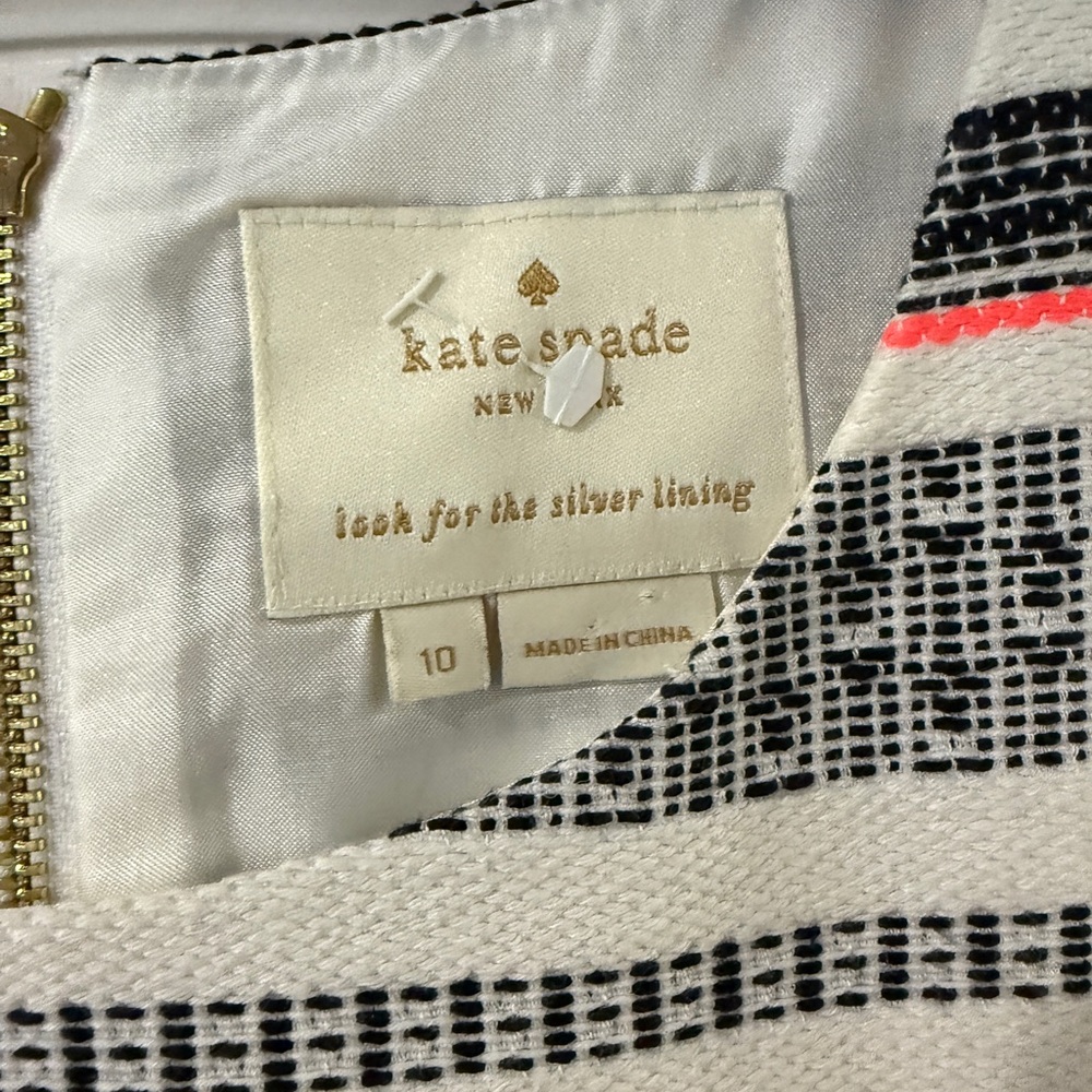 Kate Spade Flights of Fancy Ribbon Jacquard Dress Size 10 - Picture 4 of 8